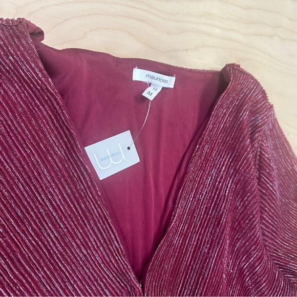Maurice’s Dressy Maroon Top - Picture 3 of 4